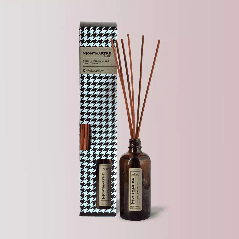 MONTMARTRE PARIS 22:03 Anise & Tonka Beans Naturalny Dyfuzor Rattanowy - Kolekcja Travels JF Pisarczyk 1925