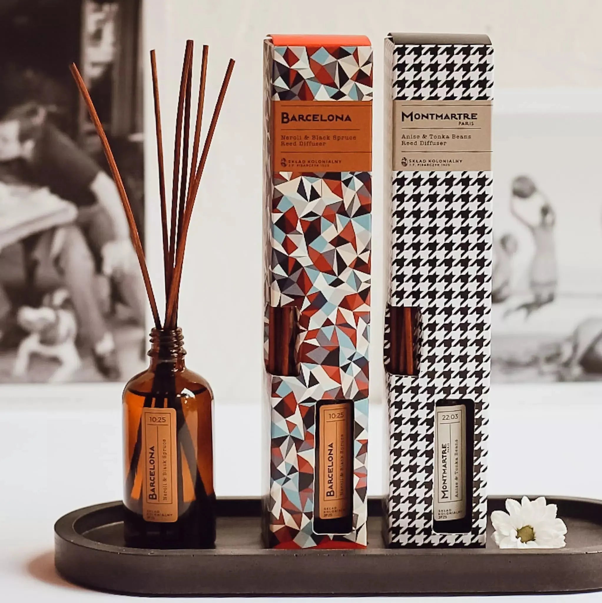 MONTMARTRE PARIS 22:03 Anise & Tonka Beans Naturalny Dyfuzor Rattanowy - Kolekcja Travels JF Pisarczyk 1925