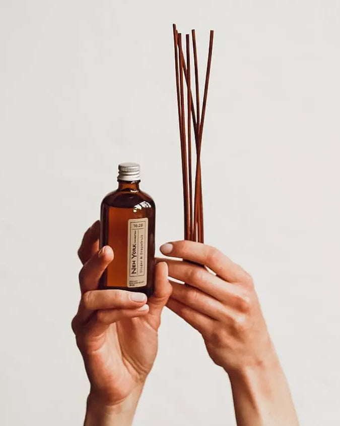 NEW YORK 16:28 Ginger & Grapefruit Dyfuzor Rattanowy - Kolekcja Travels