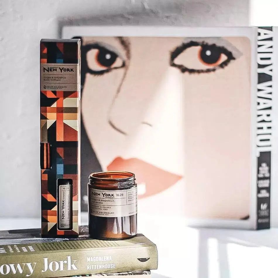 NEW YORK 16:28 Ginger & Grapefruit Naturalny Dyfuzor Rattanowy - Kolekcja Travels JF Pisarczyk 1925