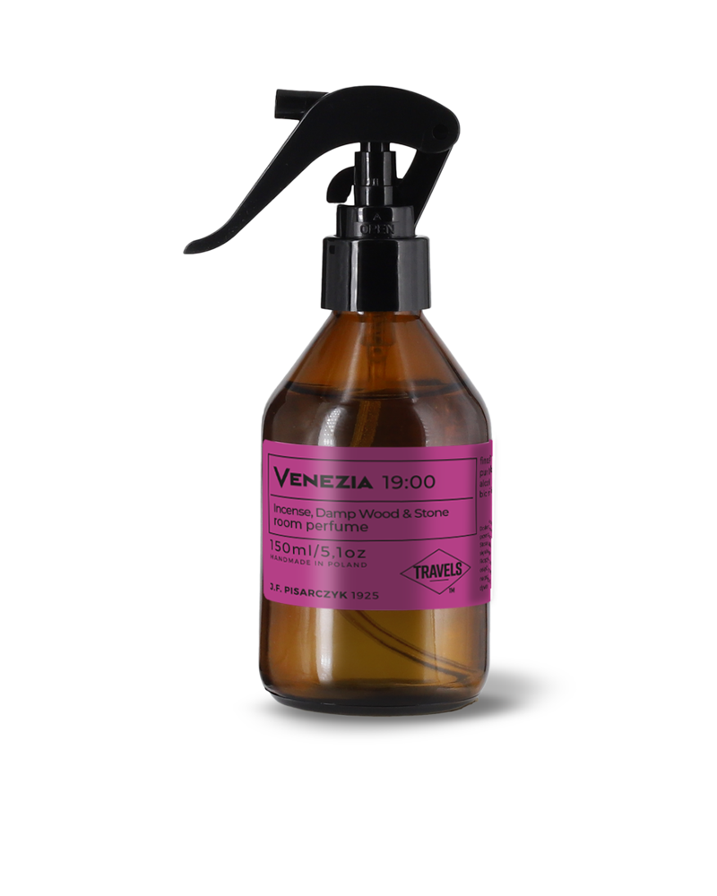 VENEZIA 19:00 Incense, Damp Wood & Stone Home Perfume - Kolekcja Travels 150 ml Perfumy do wnętrz