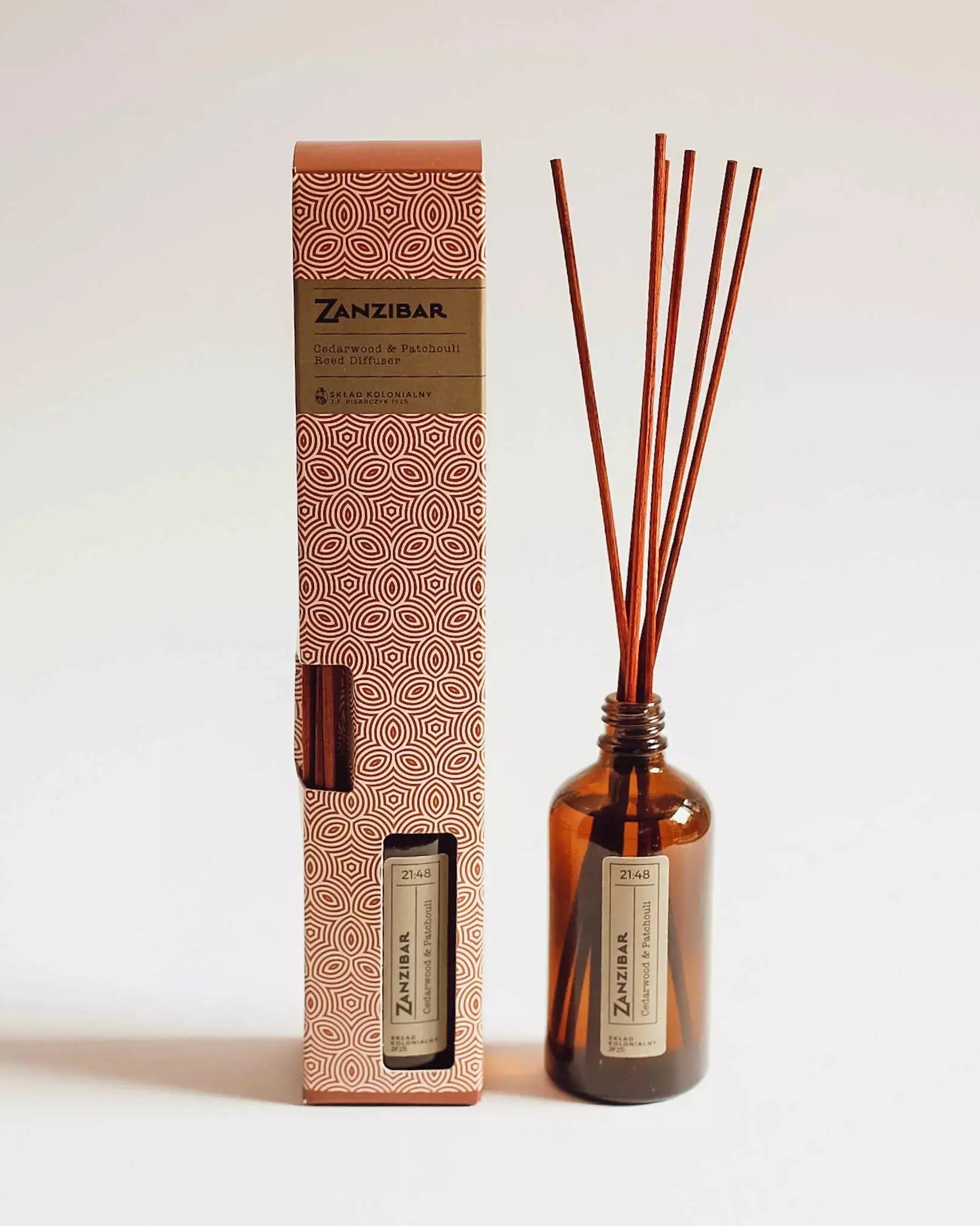 ZANZIBAR 21:48 Cedarwood & Patchouli Dyfuzor Ratanowy- kolekcja Travels