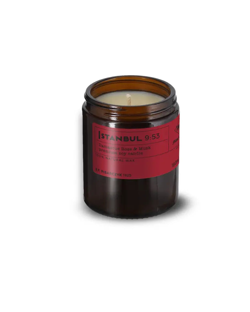 ISTANBUL 9:53 Damascus Rose & Musk - Świeca sojowa premium - Kolekcja Travels
