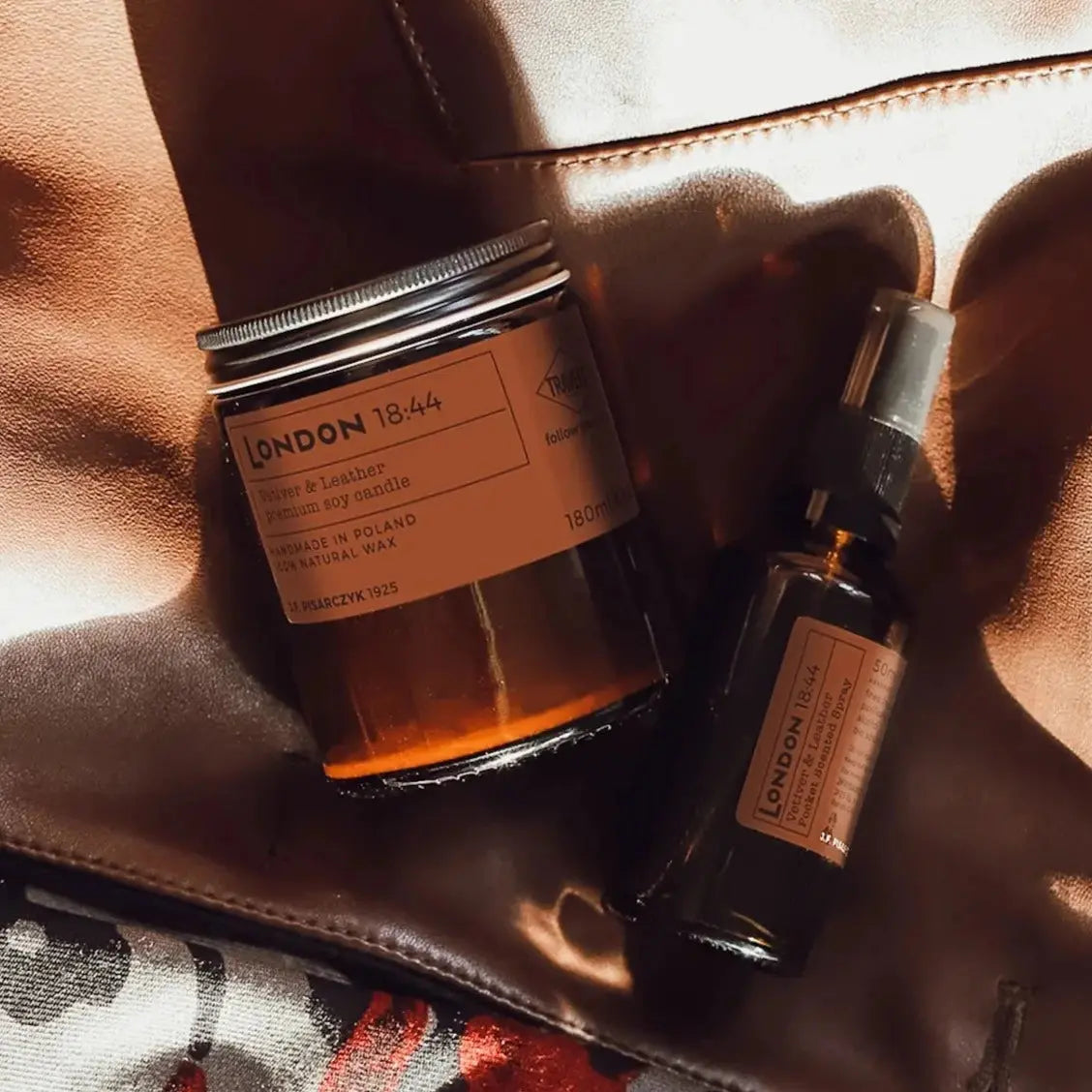 LONDON 18:44 Vetiver & Leather Home Perfume - Kolekcja Travels zestaw