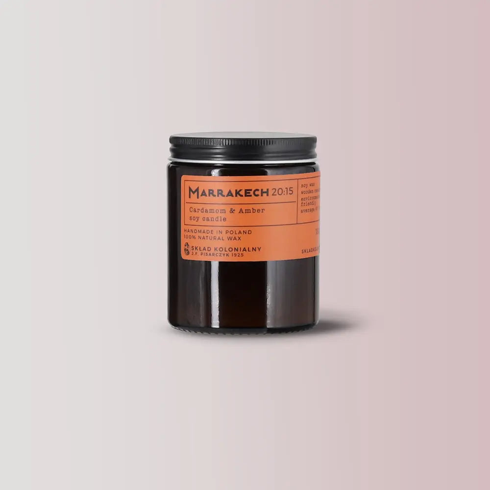 MARRAKECH 20:15 Cardamom & Amber - Naturalna Świeca Sojowa - Kolekcja Travels front