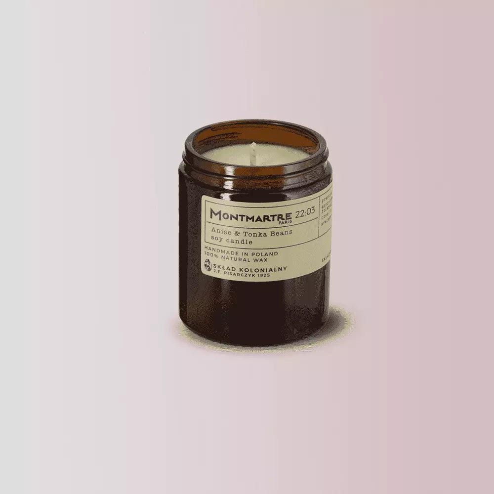 MONTMARTRE PARIS 22:03 Anise & Tonka Beans - Świeca sojowa premium - Kolekcja Travels