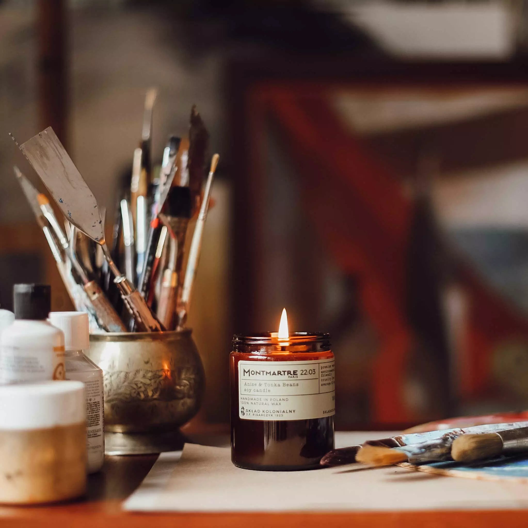 MONTMARTRE PARIS 22:03 Anise & Tonka Beans - Świeca sojowa premium - Kolekcja Travels