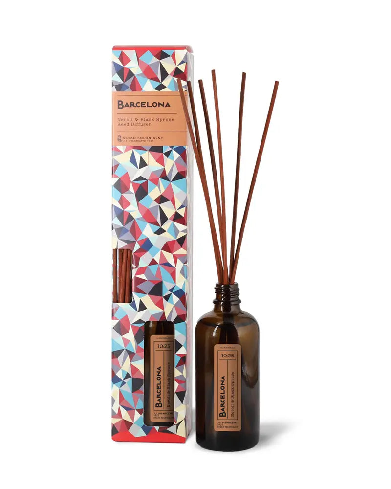 BARCELONA 10:25 Neroli & Black Spruce Dyfuzor Rattanowy - Kolekcja Travels