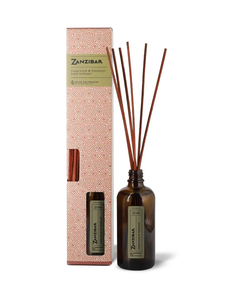 ZANZIBAR 21:48 Cedarwood & Patchouli Dyfuzor Ratanowy- kolekcja Travels