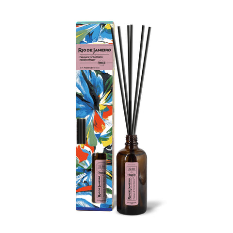 RIO DE JANEIRO 22:30 Papaya & Tonka beans - Dyfuzor Ratanowy- kolekcja Travels