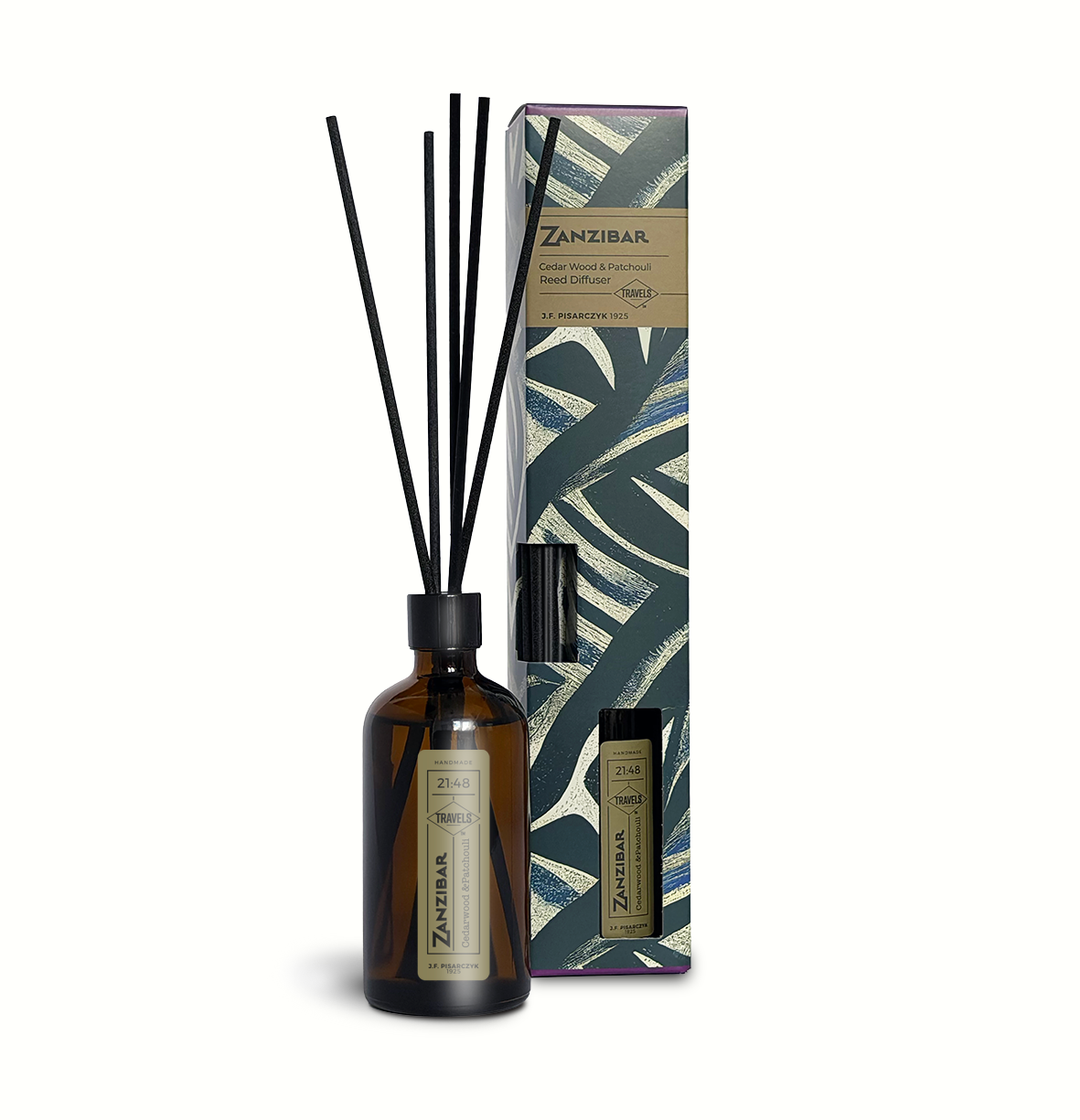 ZANZIBAR 21:48 Cedarwood & Patchouli Dyfuzor Ratanowy- kolekcja Travels