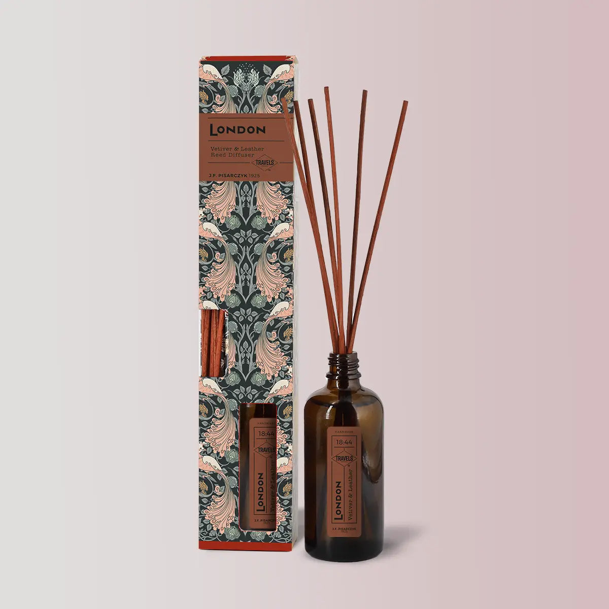 LONDON 18:44 Vetiver & Leather Dyfuzor Ratanowy- kolekcja Travels