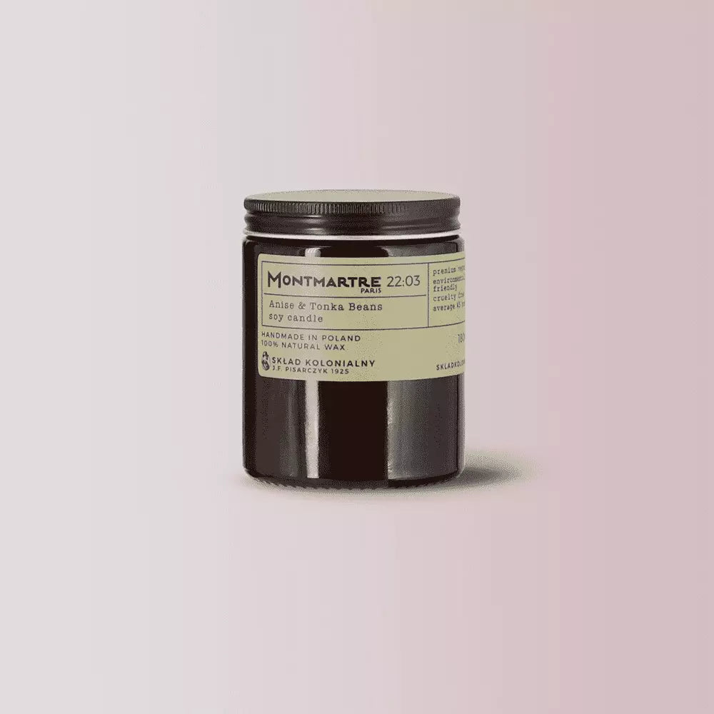 MONTMARTRE PARIS 22:03 Anise & Tonka Beans - Świeca sojowa premium - Kolekcja Travels