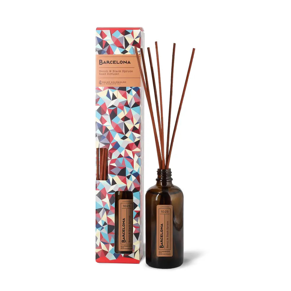 BARCELONA 10:25 Neroli & Black Spruce Dyfuzor Rattanowy - Kolekcja Travels