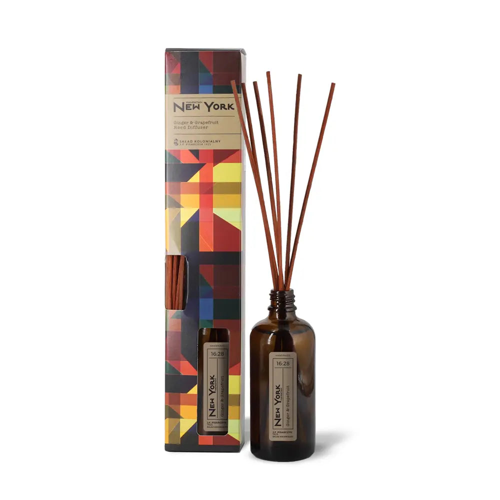NEW YORK 16:28 Ginger & Grapefruit Dyfuzor Rattanowy - Kolekcja Travels
