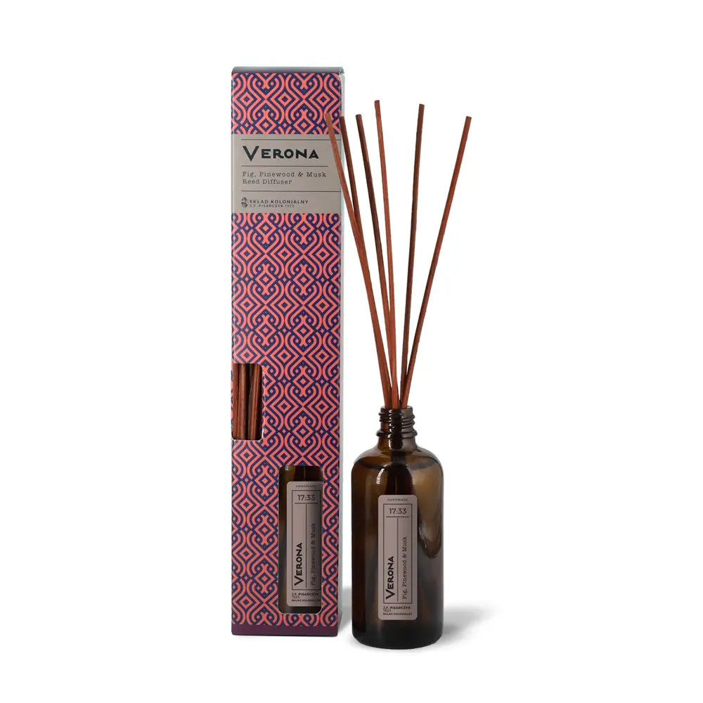 VERONA 17:33 Fig, Pinewood & Musk Dyfuzor Rattanowy - Kolekcja Travels